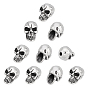10 шт. Хэллоуин 304 бусины из нержавеющей стали, череп головы