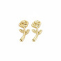 Rack Plating Alloy Cabochons, Flower