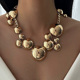 Ожерелья из сплава с плоским круглым плетением для женщин