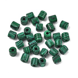 Синтетические малахит бусины, колонка