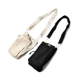 Тканевая сумка через плечо для бутылки с водой с регулируемым ремешком