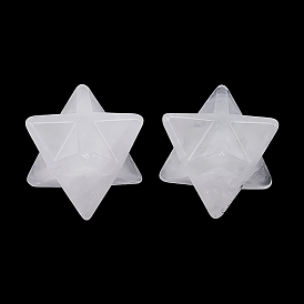 2шт. декоративных звезд из натурального кварцевого кристалла, фигурка для украшения дома, энергетический камень рейки для исцеления