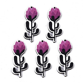 Bedruckte Linde Anhänger, Blume