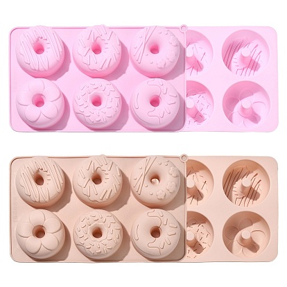 2 pièces 2 moules en silicone de différentes couleurs pour la cuisson des beignets