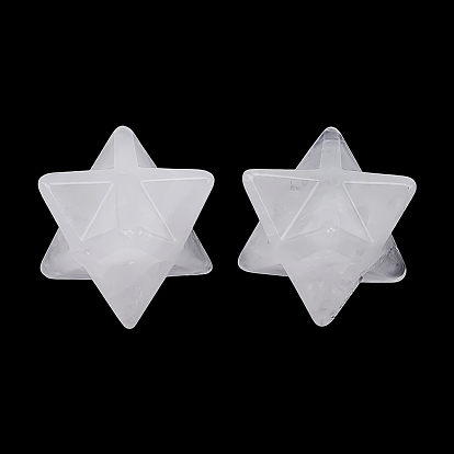 2шт. декоративных звезд из натурального кварцевого кристалла, фигурка для украшения дома, энергетический камень рейки для исцеления