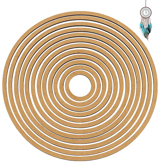 12 шт. листы МДФ кольца