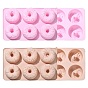 2Pcs 2 Colors Donut Baking Silicone Molds