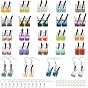 DIY 24 Pair Summer Style Dangle Earring Making Kits, Including Drinks Shape Glass Bottle Pendants, Brass Earring Hooks and Iron Jump Rings
