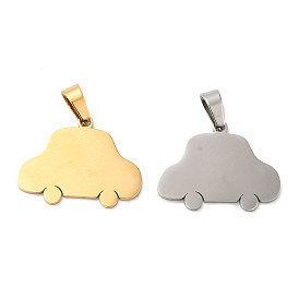 Ion Plating(IP) 304 Stainless Steel Pendants, Stamping Blank Tag, Car Charm