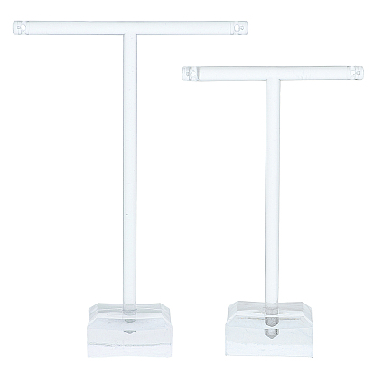 T bar organischem Glas Ohrring Display-Ständer, t Bar mit zwei Löchern