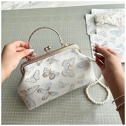 Наборы для изготовления женских сумочек своими руками, включая материалы для атласных сумок