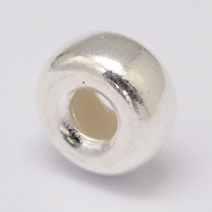 925 plata esterlina granos del espaciador, buñuelo
