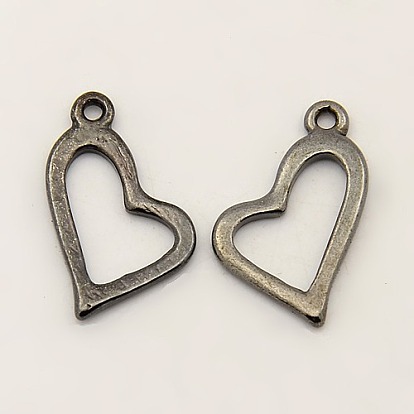 Valentines Gift Ideas for Her Tibetan Style Alloy Pendant, Heart, Cadmium Free & Lead Free
