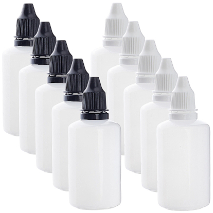 10шт. 2 виды многоразовых пластиковых бутылок из полиэтилена, с колпачком