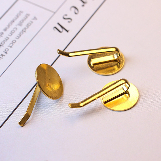 Железная фурнитура для шпильки, плоско-круглые