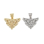 Латунные микропаве прозрачные подвески с фианитом, треугольный шарм, стойки покрытие, долговечный, без свинца и без кадмия