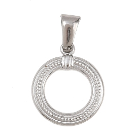 303 подвески из нержавеющей стали, плетеные кольца с подвеской