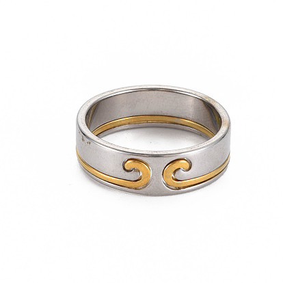 Herren 201 Fingerring aus Edelstahl, cadmiumfrei und bleifrei