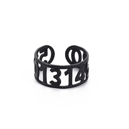 Men's Iron Cuff Finger Rings, Open Rings, Cadmium Free & Lead Free