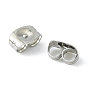 304 Stainless Steel Ear Nuts, Friction Earring Backs for Stud Earrings