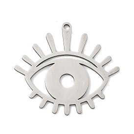 201 подвески из нержавеющей стали, очарование сглаза, лазерная резка, анти-тускнение