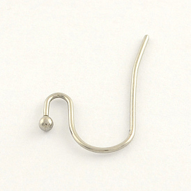 304 Stainless Steel Earring Hooks, Ear Wire