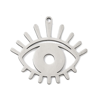 201 подвески из нержавеющей стали, очарование сглаза, лазерная резка, анти-тускнение