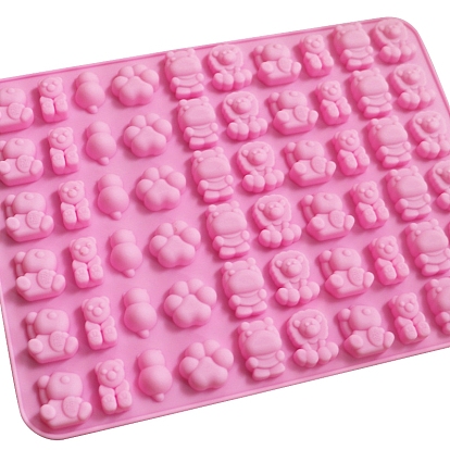 China Factory 60-Cavity Animal Silicone Wax Melt Molds, For DIY Wax Seal  Beads Craft Making, Rectangle Lion & Bear & Paw Print Mixed Patterns  205x155x10mm in bulk online 