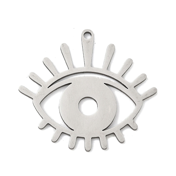 201 подвески из нержавеющей стали, очарование сглаза, лазерная резка, анти-тускнение