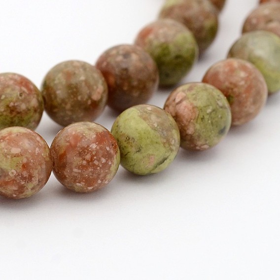 Natural Gemstone Round Bead Strands, Dyed