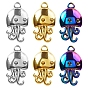 304 Stainless Steel Pendants, Octopus Charm