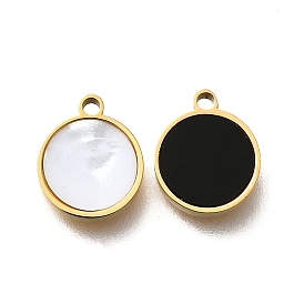 304 из нержавеющей стали плоские круглые прелести, с пластиковой имитацией оболочки, ионное покрытие (ip)