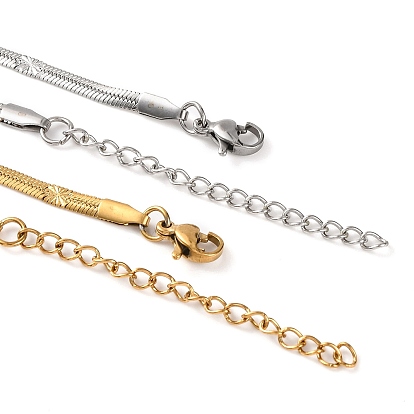 304 женские ожерелья-змейки из нержавеющей стали