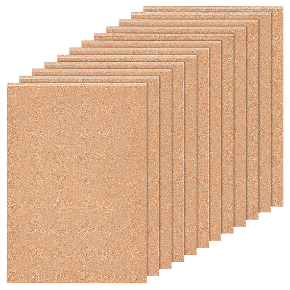 12 листы пробковые листы, для кухонных ковриков под горячее, кубки, бюллетень, прямоугольник/квадрат