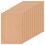 12 листы пробковые листы, для кухонных ковриков под горячее, кубки, бюллетень, прямоугольник/квадрат