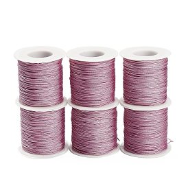 Cordon tressé en nylon, Cordon à nœuds chinois pour la fabrication de bracelets et de bijoux en macramé., cordon de noeud chinois, ronde