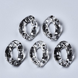 Прозрачные акриловые связывая кольца, разъемы для быстрой связи, для изготовления бордюрных цепей, твист