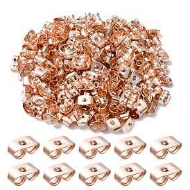 200Pcs Iron Ear Nuts, Friction Earring Backs for Stud Earrings