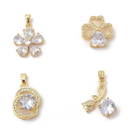 Латунные микро проложить кубического циркония подвески