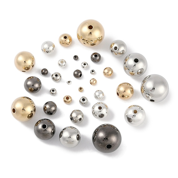 Пластиковые круглые бусины ccb