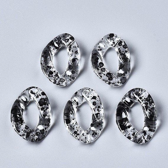 Прозрачные акриловые связывая кольца, разъемы для быстрой связи, для изготовления бордюрных цепей, твист