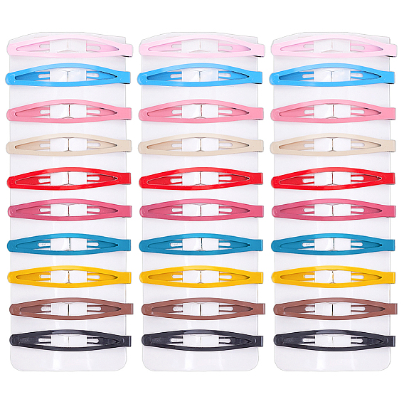 4 наборы заколок для волос с железными кнопками