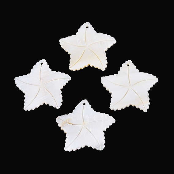 Резные подвески из натуральных пресноводных ракушек, прелести морская звезда