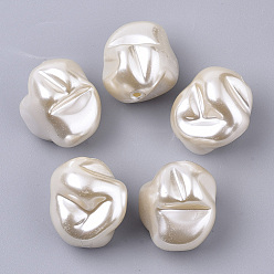 ABS Plastic Imitation Pearl Beads, Nuggets