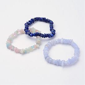 Pierre naturelle bracelets perles extensibles