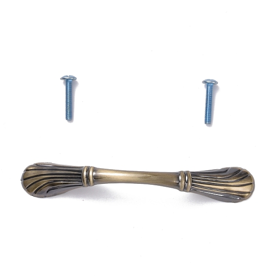 Vintage Alloy Cabinet Door Knobs, Kitchen Drawer Pulls Cabinet Handles, with Iron Screws