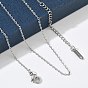 1.5MM 304 Stainless Steel Cable Chain Necklaces for Women, Tarnish Free