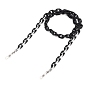 Eyeglasses Chains, Neck Strap for Eyeglasses, with Spray Painted CCB Plastic Cable Chains, 304 Stainless Steel Lobster Claw Clasps and Rubber Loop Ends
