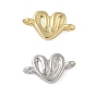 Подвески из латуни, сердечные ссылки, долговечный, без свинца и без кадмия, стойки покрытие