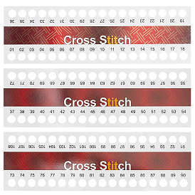 24 шт. 3 стили бумажный органайзер для вышивальных ниток, доска для вышивки крестом, прямоугольные